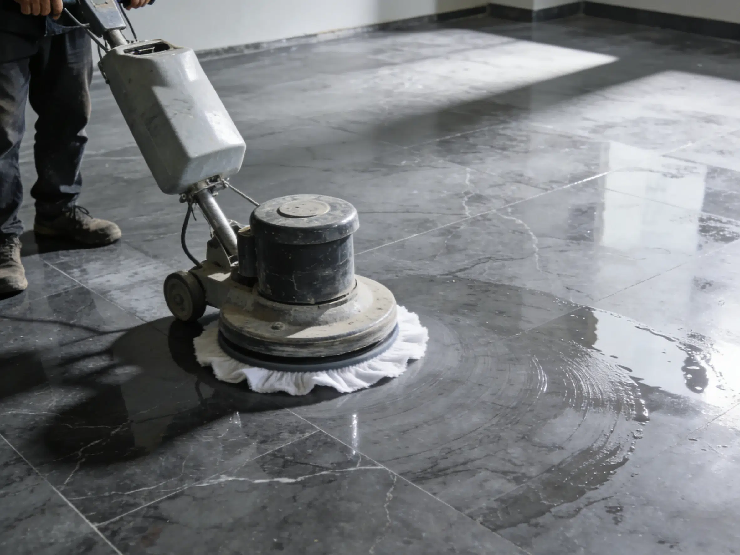 Professional natural stone floor polishing and maintenance by Dongxing Group