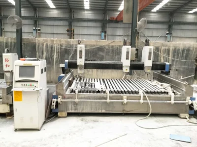 Three-axis CNC waterjet cutting machine for marble and granite processing