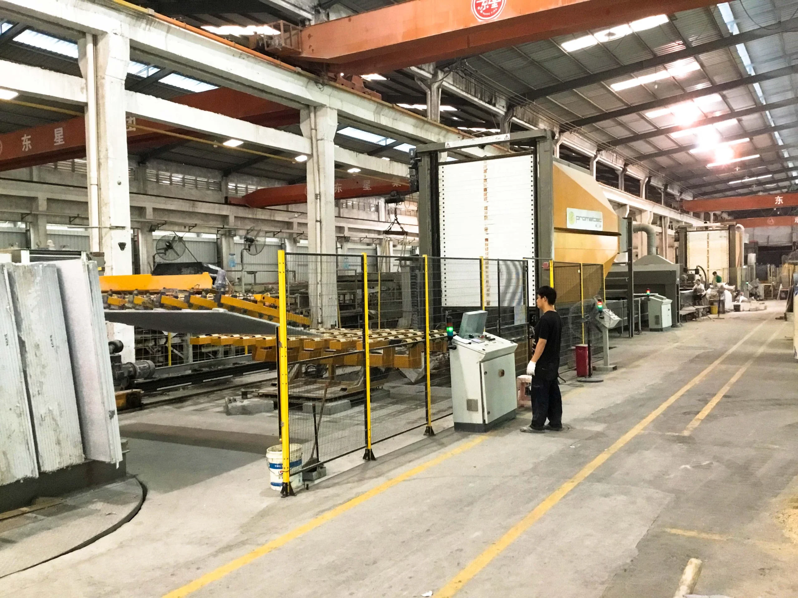 Dongxing Group Automatic Stone Resin Filling and Curing Line for Slab Surface Treatment